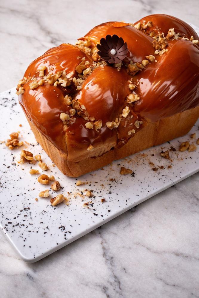 Козунак с карамел и орехи - LAVENE