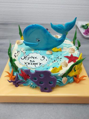 Декораторска торта "Синият кит" - LAVENE