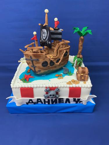 Декораторска торта "Пиратски кораб" - LAVENE